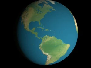animated 16k earth geographical model 3D Model