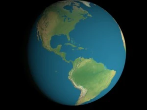animated 16k earth geographical model 3D Model