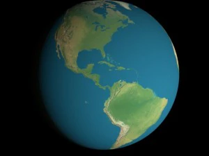 animated 16k earth geographical model 3D Model
