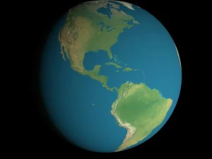 animated 16k earth geographical model 3D Model
