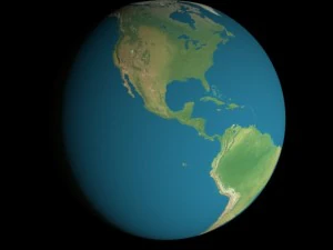 animated 16k earth geographical model 3D Model
