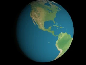animated 16k earth geographical model 3D Model