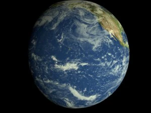 animated realistic hd earth model 3D Model