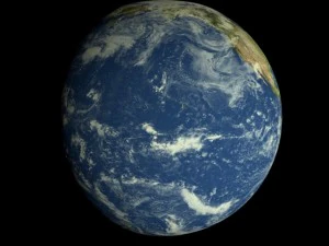 animated realistic hd earth model 3D Model