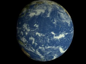 animated realistic hd earth model 3D Model