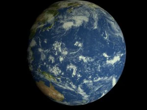 animated realistic hd earth model 3D Model