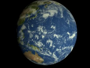 animated realistic hd earth model 3D Model