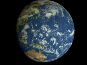 animated realistic hd earth model 3D Model