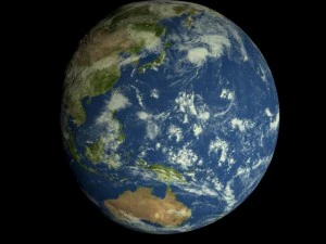 animated realistic hd earth model 3D Model