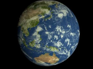 animated realistic hd earth model 3D Model