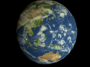 animated realistic hd earth model 3D Model