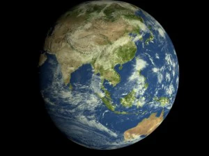 animated realistic hd earth model 3D Model