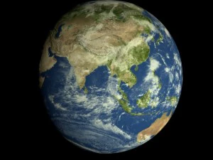 animated realistic hd earth model 3D Model