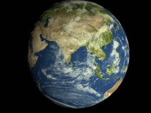 animated realistic hd earth model 3D Model
