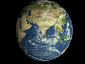 animated realistic hd earth model 3D Model