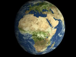 animated realistic hd earth model 3D Model