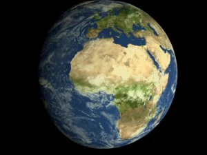animated realistic hd earth model 3D Model