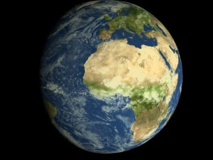 animated realistic hd earth model 3D Model