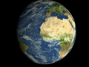 animated realistic hd earth model 3D Model