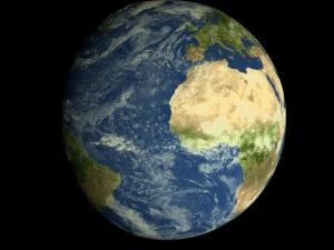 animated realistic hd earth model 3D Model