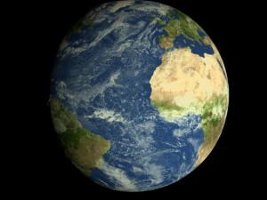 animated realistic hd earth model 3D Model