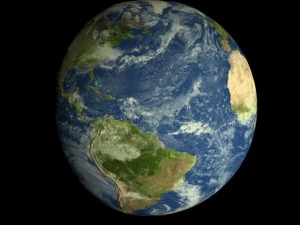 animated realistic hd earth model 3D Model