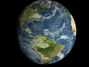 animated realistic hd earth model 3D Model