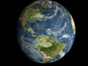 animated realistic hd earth model 3D Model