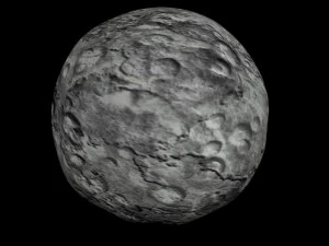 animowany model asteroidy HD Model 3D