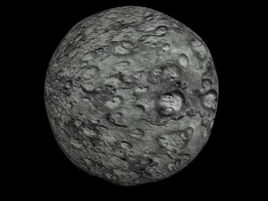 animowany model asteroidy HD Model 3D