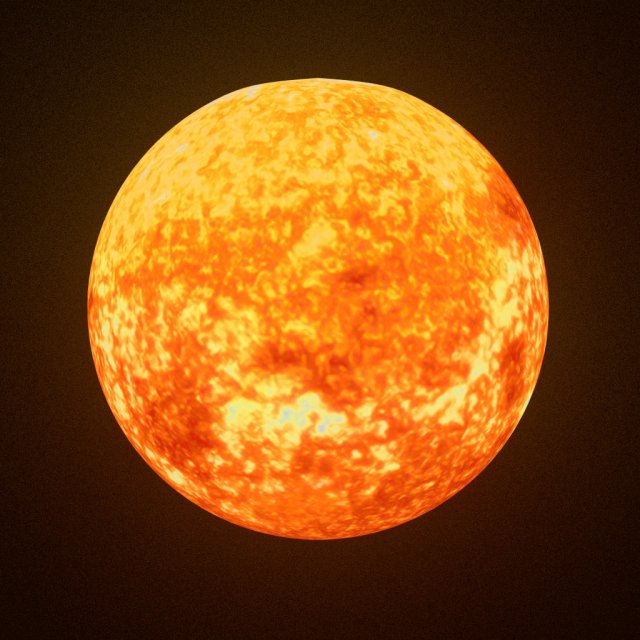 animated sun model 3D मॉडल .c4d .max .obj .3ds .fbx .stl .blend 