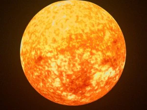 animated sun model 3D Model