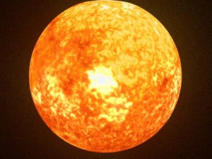 animated sun model 3D Model