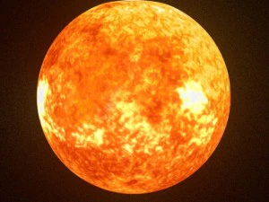 animated sun model 3D Model