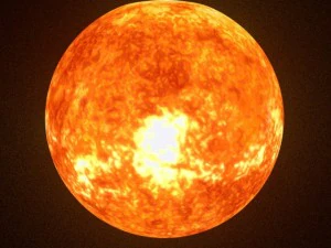 animated sun model 3D Model