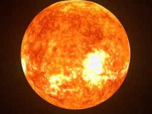 animated sun model 3D Model