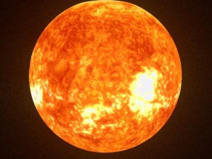 animated sun model 3D Model