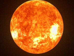 animated sun model 3D Model