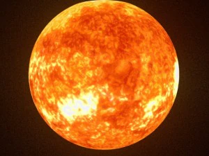 animated sun model 3D Model