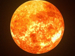 animated sun model 3D Model