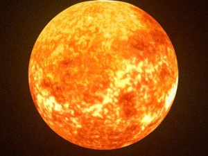 animated sun model 3D Model