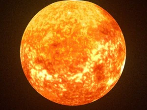 animated sun model 3D Model