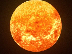 animated sun model 3D Model