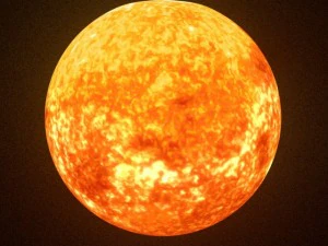 animated sun model 3D Model