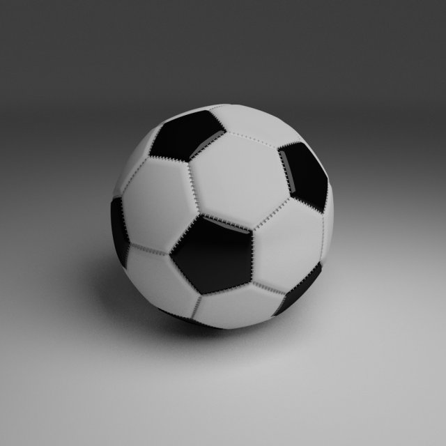 high quality football 3D Модель .c4d .max .obj .3ds .fbx .stl .blend 