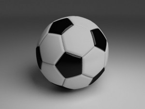 high quality football Model 3D