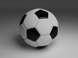 high quality football 3D Model