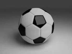 high quality football 3D Model
