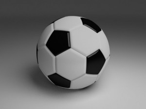 high quality classic football Model 3D