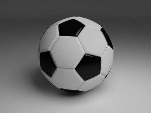 high quality classic football Model 3D